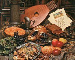 Dans cet ouvrage, de nombreux manuscrits culinaires et livres de recettes du moyen âge qui ont été explorés. Diner Buffet Au Moyen Age Cuisine Francaise Cuisine Medievale Cuisine Francaise Repas Medieval