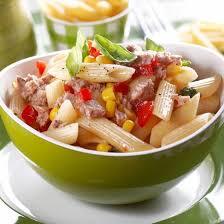 Salade De Pates Au Thon Tomate Et Mais Recette En 2020 Salade Pates Thon Salade De Pates Pates Au Thon