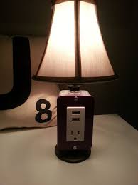 Mini Table Or Desk Lamp With Usb Charging Station Diy Table Lamp Usb Lamp Desk Lamp
