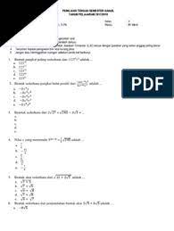Yang pertama yaitu pilihan ganda. Soal Pts Sma Matematika Peminatan