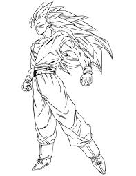 Coloring Page Dragon Ball Z Goku Dragon Ball Goku Goku Drawing Dragon Ball