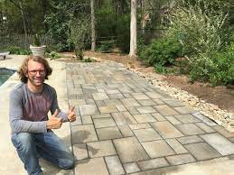 As long as they are properly installed, the stones will remain adaptable, even, and stable for years to come. Pool Patio Extension Techo Bloc Blu 60 Pavers Contemporary Charlotte By Charlotte Dreamscapes Houzz