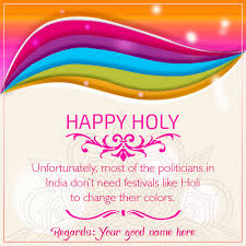 Happy holi (designed by gargi singh). Happy Holi Message With Name Happy Holi Message Holi Messages Happy Holi