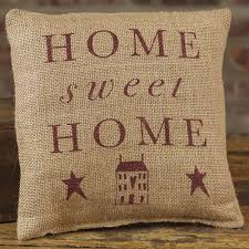Shop an array of floral, striped, geometric, animal print. Primitive Home Sweet Home 8 X 8 Burlap Decorative Throw Pillow 80 Off Siddharthaengineering In