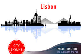 Download Lisbon Svg Lisboa Cut File Vector Skyline Portugal City Silhouette By Dreamer S Designs Thehungryjpeg Com