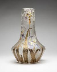 A Large Legras Mont Joye Glass Vase Vase Porcelain Decor Glass Vase