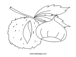 Castagna Da Colorare Tutto Disegni Disegni Da Colorare Disegni Di Frutta Artigianato Autunnale