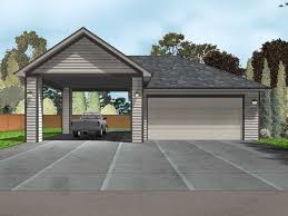 Rollout flooring is very similar to tile; 050g 0080 2 Car Garage Plan With Carport Garage Exterior Garage Plan Garage Design