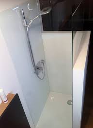 Glasmosaik, mosaik fliesen, mosaik für die küche, mix türkis mit brokat. Glas Duschruckwand Statt Fliesen In Der Dusche