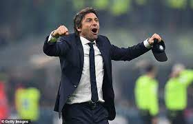 The serie a champions' conte was allegedly told he must raise £70million through player sales to help the club balance the. Antonio Conte Hails His Inter Stars Following Stunning Comeback Against Rivals Ac Milan Daily Mail Online