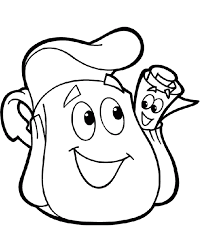 Dora The Explorer Bag And Map Coloring Pages Coloring Pages Dora The Explorer Dora Bag