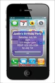 Iphone Alert Birthday Party Invitation Bday Party Invitations Party Invitations Birthday Party Invitations
