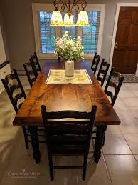 Black Walnut Farmhouse Table French Country Chairs Kitchen Table Wood Walnut Farmhouse Table Wood Dining Room