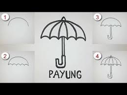 Gambar mewarnai untuk anak paud, tk dan sd sebagai contoh cara menggambar dan mewarnai. Cara Menggambar Payung Youtube