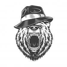 It's home to a universe of special, svg cut files for cricut. Monochrome Gangster Bear Head In Hat Free Vector Nohat Free For Designer