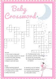 Baby shower crossword puzzles make any baby shower lots of fun! Ballerina Baby Shower Printable Set Print My Baby Shower Baby Shower Printables Ballerina Baby Showers Fancy Baby Shower