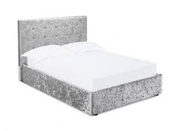 Shop for velvet upholstered bed at bed bath & beyond. Tulle Silver Crushed Velvet Fabric King Size Ottoman Bed 17ld204