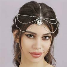 Silver headpiece clearance chain
