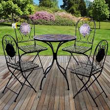 Browse a wide selection of bistro and pub table sets on houzz to find the perfect bistro table and chairs for your dining needs. Mosaic Bistro Set Outdoor Patio Garden Furniture Dining Set Table Folding Chairs Ebay