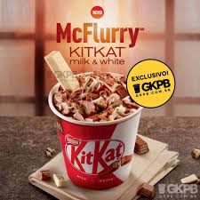 Mcdonald S Apresenta Novo Mcflurry Kitkat Branco E Ao Leite Geek Publicitario Ideias Comida E Bebida Mcdonald S