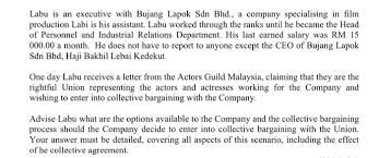 Malaysia's gross domestic product (gdp) marginally decline 0.5 per cent in the first quater of 2021, continues its recovery from a decrease of 3.4 per cent. Solved Labu Is An Executive With Bujang Lapok Sdn Bhd A Chegg Com