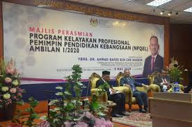 Proses sokongan ketua jabatan akan berakhir pada 15 ogos 2021. Majlis Perasmian Program Kelayakan Profesional Pemimpin Pendidikan Kebangsaan Npqel Ambilan 1 2020 9 Mac 2020 Portal Rasmi Institut Aminuddin Baki