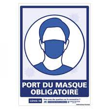 Affiche port du masque obligatoire. Achat Affiche Gestes Barriere Port Obligatoire Du Masque