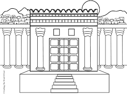 Coloring pages are a fun way for kids of all ages to develop creativity, focus, motor skills and color recognition. Solomons Temple Coloring Page Crafting The Word Of God
