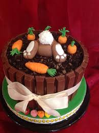 Easter Bunny Lots Of Chocolate As If More Was Needed For Easter Easter Desserts Cake Easter Baking Easter Cakes