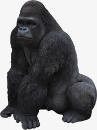 The Strong Black Gorilla Sitting Baby Statue Statue Largest Gorilla