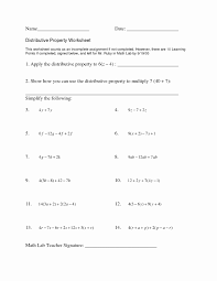 Respecting Others Property Worksheet Beautiful 16 Best Of Distributive Property With Expressions Distributive Property Learning Worksheets Solving Equations