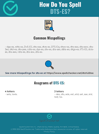 Update this logo / details. Correct Spelling For Dts Es Infographic Spellchecker Net