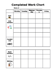 Weekly Behavior Chart Editable