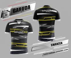 Harga kaos polos hitam juga murah dan gampang di dapat di pasaran. Desain Baju Badminton Swanzen Warna Hitam