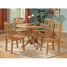 Minnie mouse table blossoms & bows jr. East West Furniture Dlin5 Oak W 5 Piece Small Kitchen Table And Chairs Set Round Table And 4 Dinette Chairs Chairs Walmart Com Walmart Com