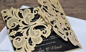 Das versprechen bei der eheschließung das sorgt oft für lacher bei der hochzeitsfeier. Einladungskarte Zur Hochzeit Zweisprachig Gold Schwarz