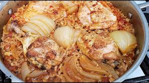The ingredients, besides the rice and chicken, will differ from one family's recipe to another or simply based on what one has available in their refrigerator or pantry. Arroz Con Pollo Mexican Style Chicken And Rice Recipe Simply Mama Cooks Youtube