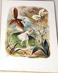 Petros pelikan ilustracje szancer j.m książka dla dzieci przygoda. Andersen Basnie Ilustracje Szancer Wyd 1951r