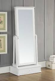 Acme Traci Floor Mirror In White Finish 97116 Fashion Home Garden Homedcor Mirrors Ebay Link Floor Mirror White Jewelry Armoire Mirror