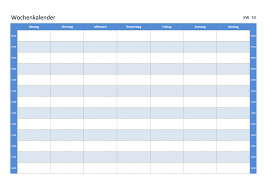 Tabelle mit diabetes zum ausdrucken. Wochenplan Vorlage Excel Zum Ausdrucken Kostenlos Downloaden