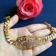 Jual gelang emas gelang tangan emas gelang emas motif. Gelang Emas Ukir Nama Shopee Malaysia