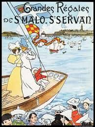 Les Affiches De La Belle Epoque Saint Malo Rama Affiche De Voyage Vintage Les Affiches Francaises D Epoque Affiches De Voyage Retro