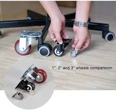 Use a broom handle to pop the feet off your table's legs. 16pcs Easy Install Safety Heavy Duty Swivel Castor Wheels Caster Screw 1inch Business Industrial Casters Wheels