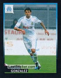 González warming up for marseille in 2010. Sticker 67 Lucho Gonzalez Panini Olympique De Marseille 2011 2012 Laststicker Com