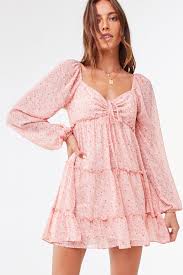 Floral Chiffon Peasant Sleeve Dress In 2020 Chiffon Mini Dress Floral Dress Outfits Floral Dress Casual
