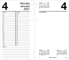 2021 Daily Desk Calendar Refill By At A Glance 4 1 2 X 8 Loose Leaf E2105021 Amazon Co Uk Office Products