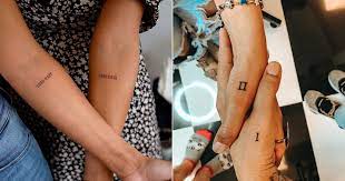 If you're looking for a unique and over the top couples tattoo, look no more as this wine pouring tattoo is the perfect tattoo for lovebirds. Small Matching Tattoo Ideas Popsugar Love Sex