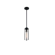 Nuvo 60w Marina Series Mini Pendant Light W Clear Glass Matte Black Nuvo 60 7160 Homelectrical Com