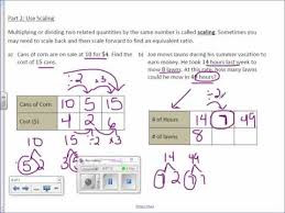 6th Grade 1 4 Ratio Tables Youtube