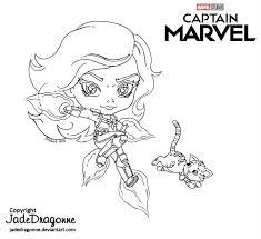 Captain Marvel And Goose Lineart By Jadedragonne Marvel Coloring Avengers Coloring Pages Coloring Pages